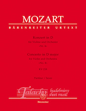 Concerto for Violin and Orchestra no. 4 in D major K. 218
